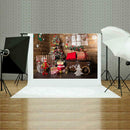 Christmas Backdrop Cloth Family Scene Fabric Festival Party Household Decor A
