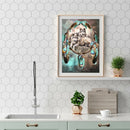 5D DIY Full Drill Diamond Painting Wolf and Dream Catcher Embroidery Kit
