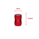 4X Red Auto Car Tyre Rim Valve Wheel Stem Air Port Dust Caps Cover Accessory HOT
