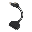 USB 3.0 to SATA 22Pin 2.5Inch Hard Disk Driver Adapter with USB Power Cable