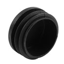 6Pcs Plastic Blanking End Cap Pipe Tube Insert Plug Cover 40mm Black L4A5