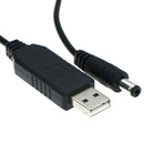 Usb dc 5v to dc 12v step up cable module converter 2.1x5.5mm male connectorJ JR