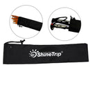 49x12.5cm tent pegs bag camping tent hammer wind rope tent nail storage pouch Gw