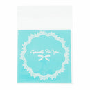 50pcs 10x10cm Cookie packaging lace candy self-adhesive plastic bags for bi
