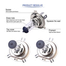 1* H4 12V  90/100W Halogen Headlight Car Driving Fog Light Lamp Bulb  Hot AU