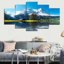 5 Panels HD Modern Art Oil Landscape Painting Canvas Print Wall Picture