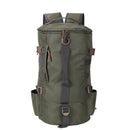 Large Fishing Tackle Backpack Cylindrical Fishing Gear Bags (Army Green)