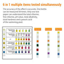 50Pcs SPA Swimming Water Test Strips Alkalinity Chlorine PH Hardness Pool 6 In1