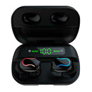 HBQ-Q82 Earphones Dual U Type Digital Display BT Earbuds with Charging Case A