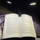Portable Clip On Book Light USB Rechargeable Double Lamp Desk LED Table Rea B7P2