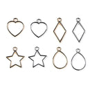 40pcs Heart/ Star /Drop/ Rhombus Charms Acrylic Pendant DIY Jewelry Findings