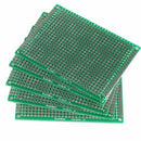 5x 6x8cm perforated grid board printed circuit board PCB board green