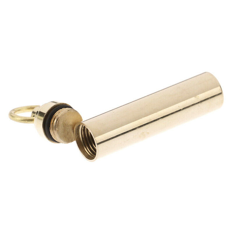 Portable Waterproof Pill Holder Case With Key Ring Medicine Seal Box EDC Too Gw