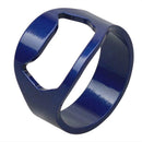 22mm Blue Beer Opener  Tool Stainless Steel Finger Bottle Opener