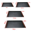 Plastic Food Breakfast Tray Cup Tea Serving Tray Sushi Platter Plate 15''