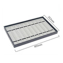 10 Slots/Grids Watch Display Tray Jewelry Showing Shelf Pu Flicking Wrists  P8U2