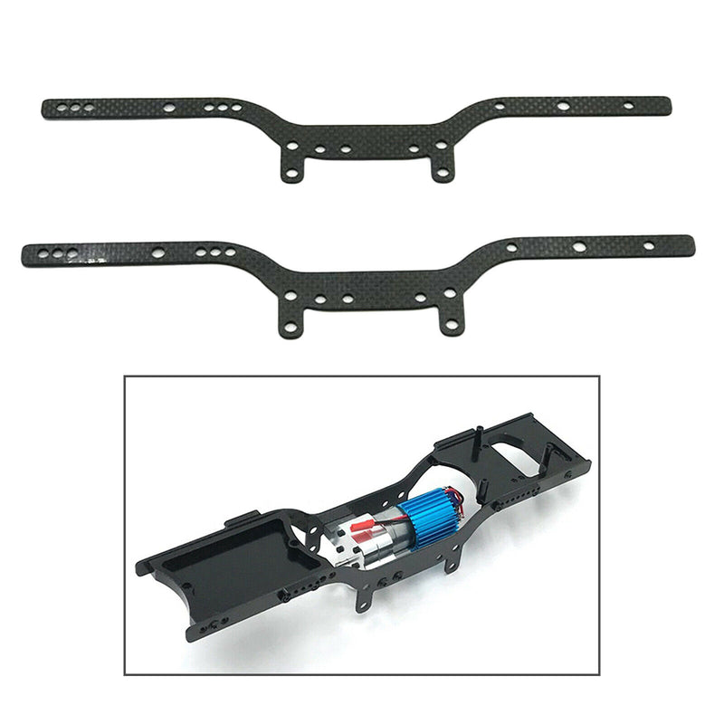 2pcs Carbon Fiber Main Frame Rails for 1:12 MN D91 99S Buggy Car Spare Parts