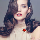 Creative Red Geometric Brooches Capsule Badges Jacket Backpack Decor Gift A