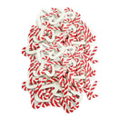 100 Pieces Candy Cane Walking Stick Wooden Shapes Ornament Scrapbook