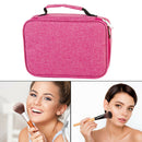 Waterproof Portable Makeup Cosmetic Bag Travel Necessity Case (Rose Red) A