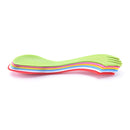6pcs multifunction Camping Hiking Utensils Spork Combo Travel Gadget Spoon Fo FT