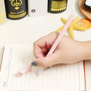 6pcs Cute Cat Pattern Black Ink Pens Student School Office Stationery Supplies