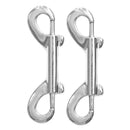 4pcs Double Ended Snap Hook Metal Snaps Hooks Clips Snap Key Holder Security