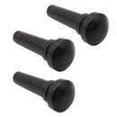 Pack of 3 Ebony Violins Fiddles Tail Nails Fasten Tailpiece 32 x 19 x 6mm