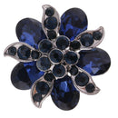 2Pcs Metal Flower Rhinestone Buttons With Shank DIY Decor Sewing Crafts 25mm