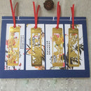 Chinese Metal Bookmarks Set for Kids Women Girls,Pack of 4