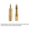 2sets AUX Cable 6.35mm Male To 3.5mm Female Audio Adapter For Headphone Plug