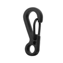10pcs Alloy Hanging Buckle Carabiner Clip Snap Spring Hook Keychain Black