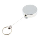 Anti Lost Key Chain Badge Holder Steel ID Card Belt Clip 50cm Steel Wire