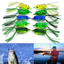5Pcs New Topwater Soft Frog Fishing Lure Surface Lure For Cod Barra Bass NMI