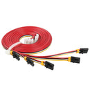 For Prusa i3 MK2 MK2S MK3 Mini-RAMBo Board 1m Nema 17 Stepper Motor Cables 5x