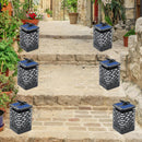 LED Flame Solar Powered Flickering Light Home Garden Hanging Lantern Lamp Path