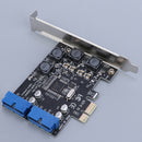 New USB 3.0 PCIE Card - USB Internal Header Expansion Card with 15 Pin SATA