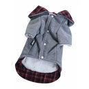 Dog Autumn Winter Warm Cotton Coat For Small Medium Dogs Puppies Red-L