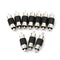10PCS Straight AV RCA Male to Male Connectors Couplers Adapters FT