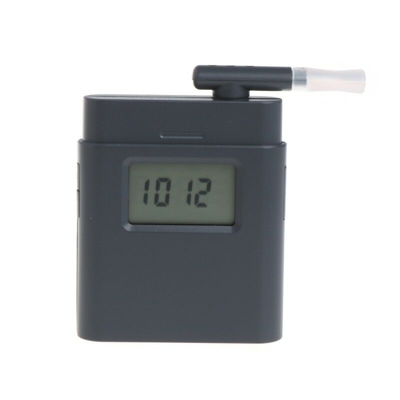 Digital LCD Breathalyzer Breath Alcohol Tester Red Backlight with 5 Mouthpieces