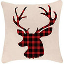 4pcs Linen Christmas Cushion Covers Throw Pillow Cover 45x45cm