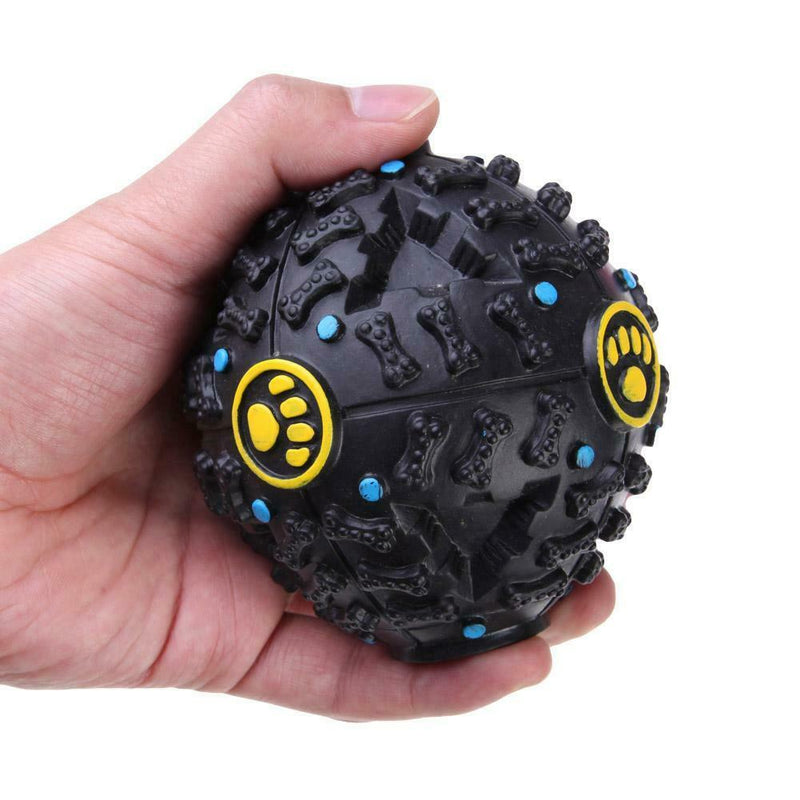 Pet Dog Cat Play Squeaky Squeaker Quack Sound Chew Treat Holder Funny Ball