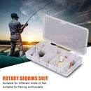 16pcs/set Mixed 3 Treble Hooks Rotating Sequins Sinking Fishing Baits Kit