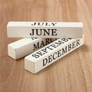 Home Daily-use Manual Wooden Combination Small Desk Calendar Desktop Decora