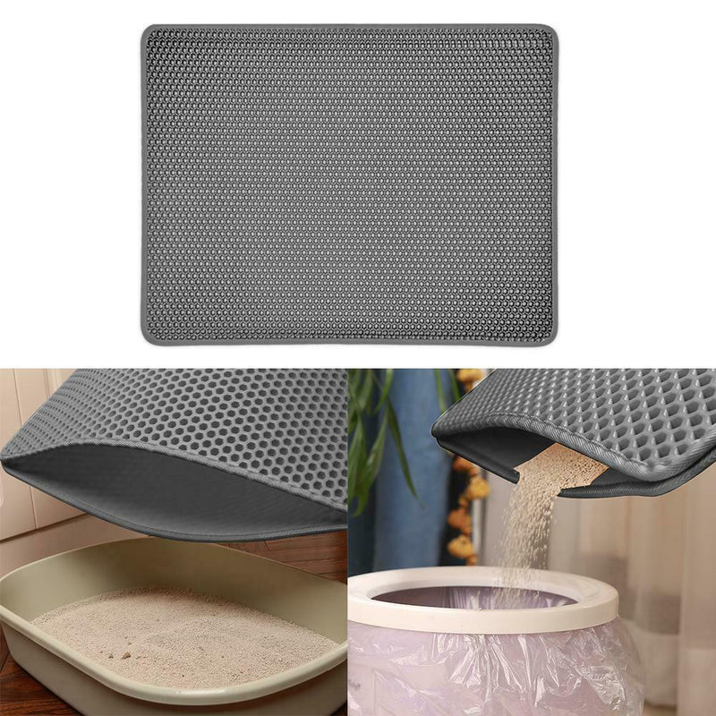 Pet Cat Litter Mat Double Layer Waterproof Kitten Toilet Clean Carpet Pads