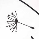 black dandelion bedroom wall stickers household adornment home wall stickers M&O