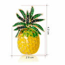 New Pineapple Brooch Pins Fruit Jewelry Cute For Women Suit Fashion Gift Co