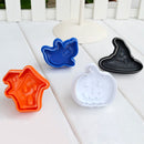 4x Halloween Plunger Mold Chocolate Cake Biscuits Cookies Fondant Moulds