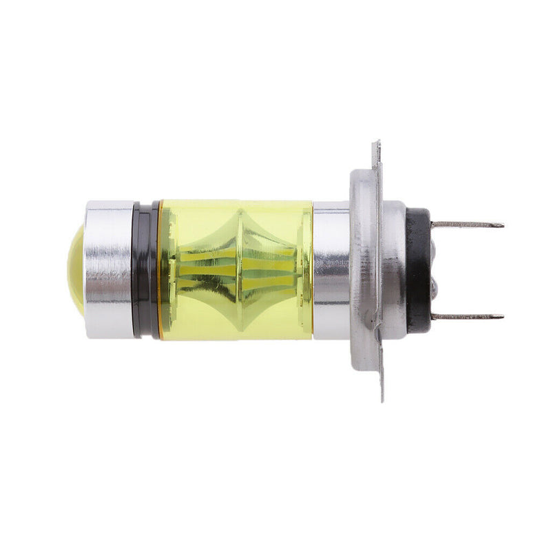 2pcs Yellow H7 12V-28V 100W Car Headlight LED Bulbs Auto Accessories