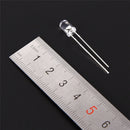 100PCS 5MM  White Light LED Light Emitting Diode Round LED Lamp ON